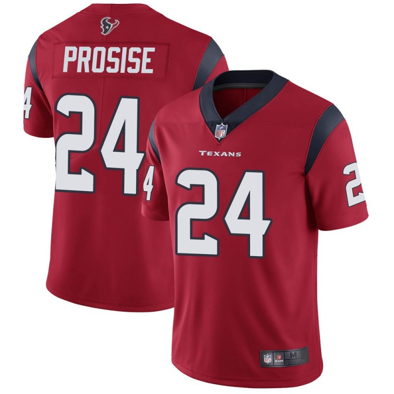 Men's Houston Texans #24 C.J. Prosise Red Vapor Untouchable Limited Stitched Jersey Men's Houston Texans #24 C.J. Prosise Red Vapor Untouchable Limited Stitched Jersey